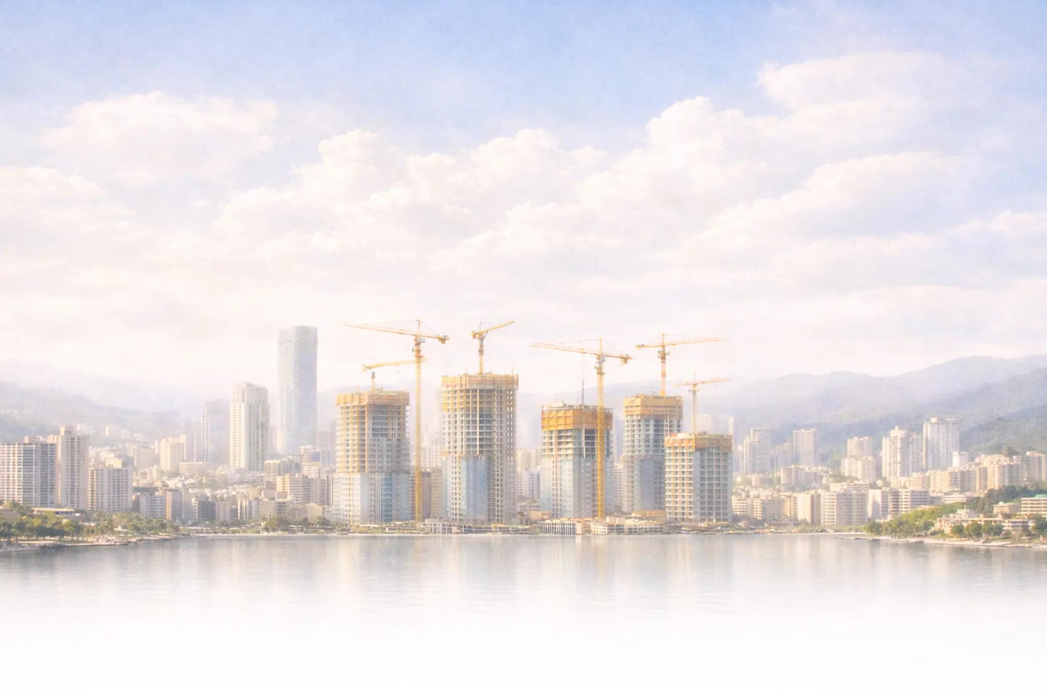 Construction site skyline